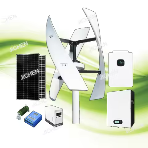 JC 5KW 10KW wind turbine and 5KW solar panel hybrid system wind solar system for home farms