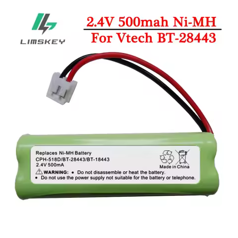 2.4V 500mAh Home phone Battery For Vtech BT18443 BT28443 89-1337-00-00 CPH-518D LS6115 LS6117 LS6125