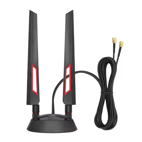 High Gain 2.4G 5.8G 5G Dual Frequency Extension Cable External Antenna Magnetic Suction Base For ASU