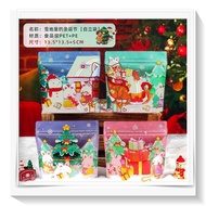 Cute Christmas square candy packaging