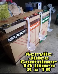 3PCS SET PALAMIGAN CONTAINER FREE SANDOK &NAME PLATE SIZE 8*16 CAPACITY 10LITERS  GOOD FOR BUSINESS