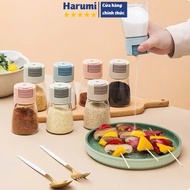 Glass Spice Jar, Smart Glass Spice Jar, Moisture-Proof, Button Spice Jar, Spice Jar