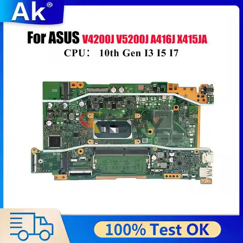 X415JA Laptop Motherboard For ASUS VivoBook X415JF V5200J X415J X415JA X415JAB X415JP A416J V4200J M