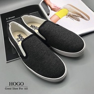 [ส่งเร็วพิเศษ!] HOGO รองเท้าผ้าใบผู้หญิง รองเท้าผ้าใบ สลิปออน นิ่มสุดๆ กันลื่น ทนทาน คู่เดียวเอาอยู่