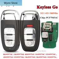 315/433/868Mhz pcf7945AC Chip Smart Remote Car Key Fob For Audi A4 A5 A6L A7 A8 Q5 Keyless Go 754J 7