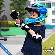 Geometric Children Full Face Helmet Budak Maximum Protection Cycling helmet Sports Skating BMX Bicyc