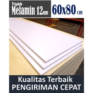 12mm White Melamine Plywood 60x80 cm (12mm Melamine Plywood 80 x 60 cm)