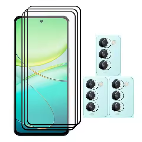 6in1 Tempered Glass For VIVO V30 Lite 4G V40SE T3 Screen Protector Anti-Scratch For VIVO V30 Lite 4G