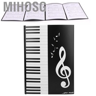 Mihosg Music Storage Folder  Plastic A4 Size Black of Files for Daily Archiving