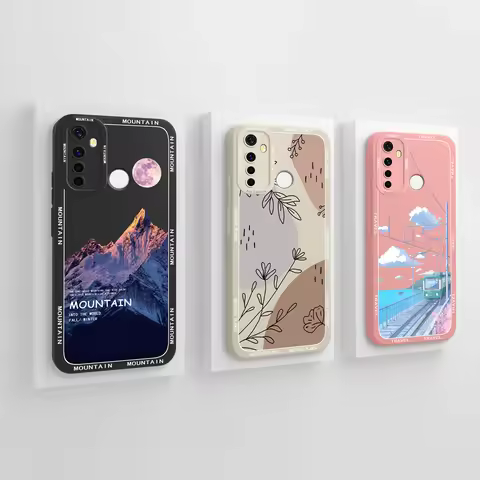 For OPPO Realme 5 Realme 5 Pro Case Sky Cloud Liquid Shockproof Antifouling Silicone Non-slip Shell 
