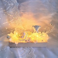 獨家款 擴香石/索拉/乾燥花/永生花香薰燈 DIY材料包 婚禮小物