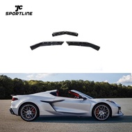 Carbon Fiber Z06 Front Bumper Splitter Lip Chin Spoiler For Chevrolet Corvette C8 Z06 Coupe 2023 202