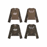 BADDIE/Camo Long Sleeve (Long Shirt With Drawstring)
