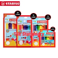 Stabilo Swans Jumbo 12 Short 12 Long 18 Long 24 Long Colour / Color Pencil Pensel Warna 1873J 1877J 