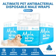 Altimate Pet Antibacterial Disposable Male Wraps 5 Sizes Toy Small Medium Large Giant Highly Absorbe