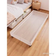 Bed Under Storage Box Flat Household Mobile Storage Rack Storage Rack Below Sofa with Pulley Shoes S