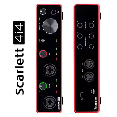 New Version Focusrite Scarlett 4i4(3rd gen) 4 input 4 output USB audio interface sound card for reco