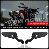 CNC Aluminum Alloy Scooter Rearview Mirror For HONDA CB650R CB300R CB150R CB350 CB750 MSX125 Adjusta