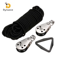 Dynwave Kayak Canoe Anchor Trolley with 30 Feet of Rope Screws And Nuts Rope