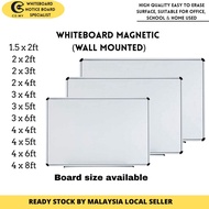 CD.MY papan putih magnetic /whiteboard magnetic wall mounted 1.5x2 2x2 2x3 2x4 3x4 3x5 3x6 4x4 4x5 4