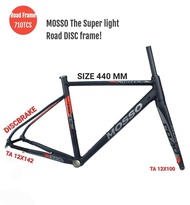 FRAME SEPEDA ROADBIKE MOSSO 710TCS SIZE 440MM 44CM DISCBRAKE RANGKA ROAD BIKE BALAP MOSO UKURAN 440