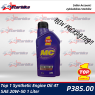 TOP 1 Synthetic Engine Oil 4T SAE 20W-50 1Liter