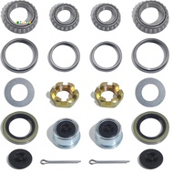 2 Sets 3500 LB Boat Trailer Axle Bearing Kits, L68149 L44649 Bearing Kits, 171255TB/10-19 Grease Sea