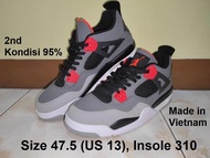 Air Jordan Retro 4 Infrared, Size 47/31cm Vietnam (2ND, Kondisi 95%)