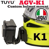 คางหมวกกันน็อค K1 AGV อลูมิเนียมแบบกำหนดเองขายึดกล้องโกโปร10 Insta360หนึ่ง X2สำหรับเป็นเครื่องประดับ
