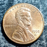 1998 D 1Cent Lincoln Memorial Cent