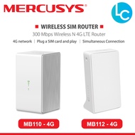 Mercusys MB110-4G / MB112-4G Sim Card Router 300 Mbps Wireless N 4G LTE Router Plug and Play (Powered by TP-Link)