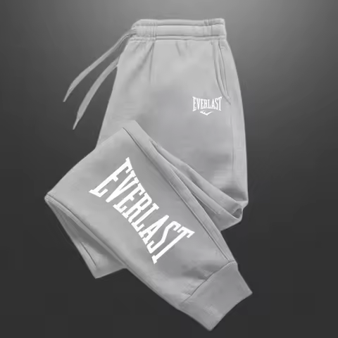 2027 EVERLAST Men Women Jogging Sweatpants Running Trousers Fleece Streetwear Sport Oversized Jogger