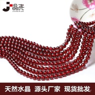 DIY All-Match Wine Red Women's Handmade Beaded Beads Yao Loose Beads Accessories Crystal Free Happy 