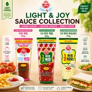 Ottogi LIGHT & JOY Low Sugar Ketchup 290g  ,1/2 Half Ketchup 280g ,  1/2 Half Mayonnaise 315g  Korea