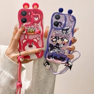 Kuromi Three-Dimensional Ears Suitable for OPPO A77S Phone Case SpongeBob SquarePants a77oppo4G Pie 