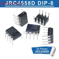 50pcs 20pcs JRC4558D DIP-8 JRC4558 NJM4558D 4558 4558D JRC4558 NJM4558 DIP8 Dual Op Amp Amplifier IC