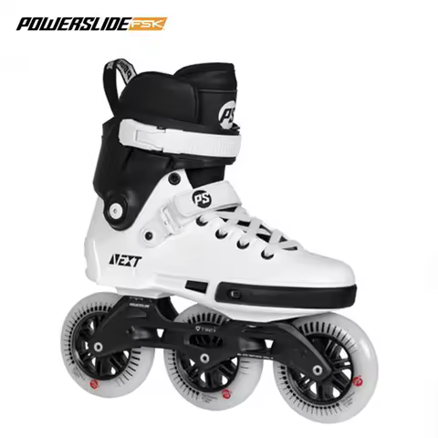 2024 100% Original Powerslide NEXT Core Black 110 3*110mm Trinity Frame Inline Skates Street Racing 