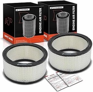 A-Premium 2-PC Engine Air Filter Compatible with Chevrolet C10 Suburban, C20, C30, K5 Blazer, G30, K