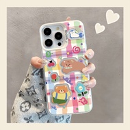 Little Bear Case For Vivo Y17 Y12 Y12S Y30 Y7S Y50 Y100 S10 S10E V23E V23 V25 V27 V29 X60 X70 X80 X9