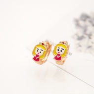 Hyl Jewelry 312E Anting Titanium Anak Anti Karat Karat Dan Luntur Tidak Selamanya Emas Bayi Muda Asl