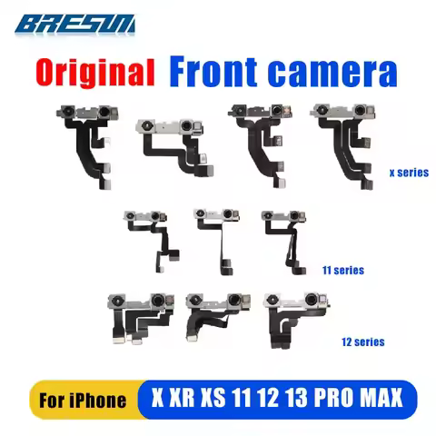Original Front Camera Flex Cable For iPhone X XR Xs 11 12 13 Pro Max mini Proximity Sensor Flex No F