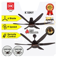 KDK Moshon K18NY-RBR / K18NY-SBR KIPAS SILING 6 BLADES DC MOTOR CEILING FAN WITH REMOTE (180cm/ 70”)