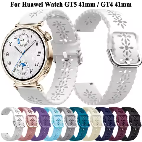 18mm Silicone Strap for Huawei Watch GT 6 5 Pro 42mm Women Watch Band for Huawei Watch GT 6 GT 4 GT 