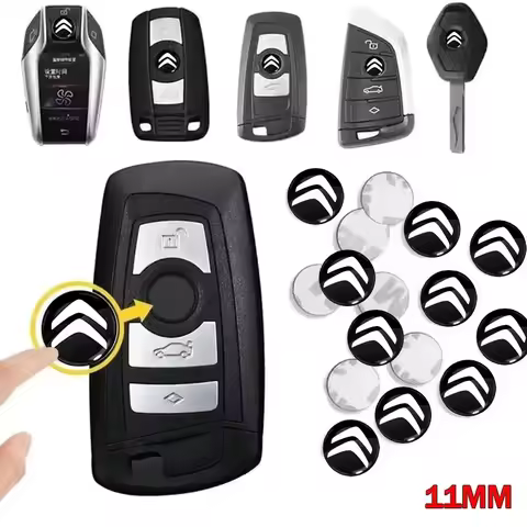 2/5/10/20pcs Car Key Shell Remote Case Cover Aluminum Emblem Symbol Sticker For Citroen C1 C2 C3 C4 