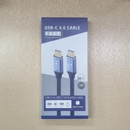 TYPE C TO TYPE C 4.0 FAAT CHARGING 4K 100W 2 METER CABLE