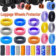 Wheels Cover Accessories - Luggage Wheels Protector - Reduce Noise Wheels Guard Cover - 4Pcs Thicken Silicone Luggage Wheels Cover - Silicone Wheels Caster Shoes