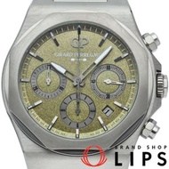 芝柏 (Girard-Perregaux) Laureato 計時碼錶 阿斯頓馬丁特別版 42毫米 炫彩綠腕錶 (81020-21-3398-1CM) - 含原廠錶盒及保固卡。鈦金屬男士腕錶，成色極佳