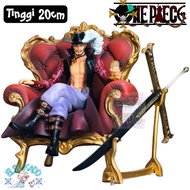Action Figure Dracule Mihawk One Piece Sitting Big Sofa GK ver