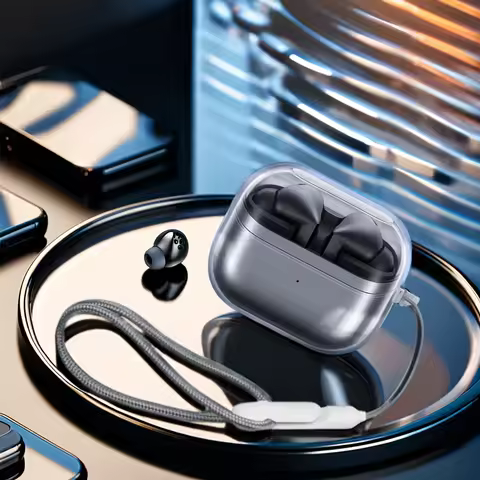 Clear Earphone Case for Samsung Galaxy Buds 3 Pro/Buds 3 FE/Buds3 with Strap Cases for Galaxy Buds3 