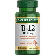 Nature's Bounty Vitamin B12 1000 mg s, Supports Energy Metaboli, 200 t